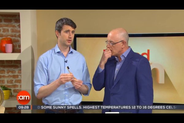 TV3, Ireland AM, Television VirtueBrush Founder Interview with Mark Cagney