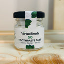 50 Peppermint Toothpaste Tabs - Glass Jar