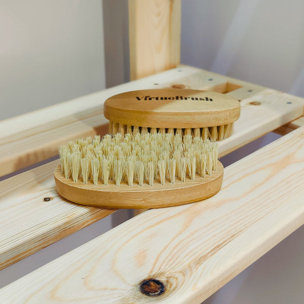 VirtueBrush Bamboo Sisal Hand & Nail Brush