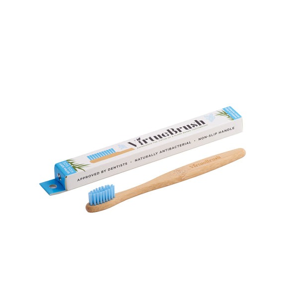 KIDS SIZE - BAMBOO TOOTHBRUSH - SOFT - BLUE