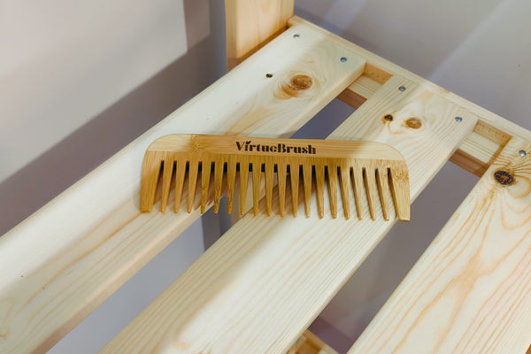 VirtueBrush Bamboo Large Wide Tooth Comb