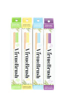 4 PACK - KIDS SIZE - BAMBOO TOOTHBRUSH - 4 COLOUR MIX
